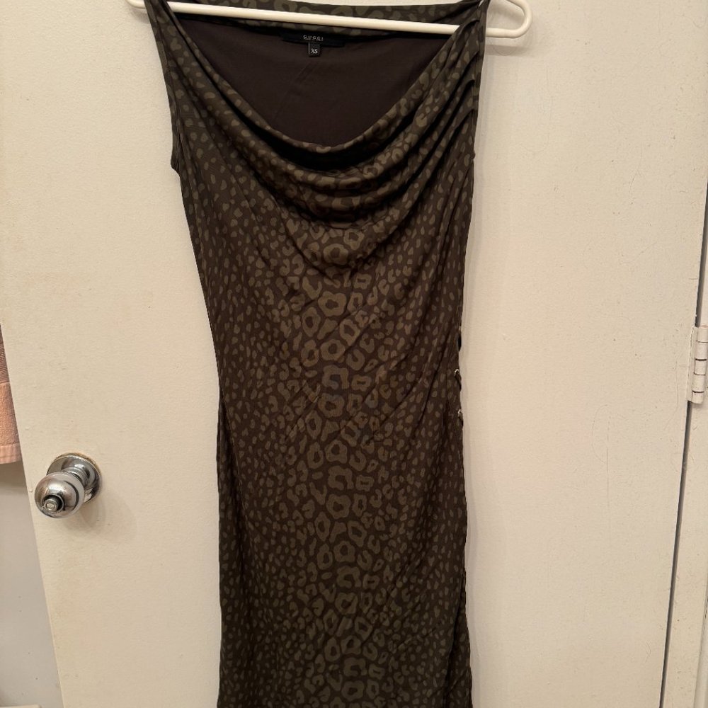 gucci print dress women XS
